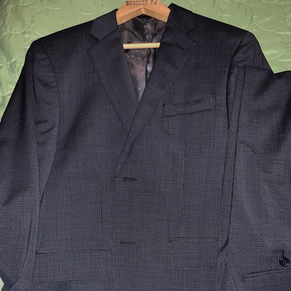 Perry Ellis Navy Blue Suit 38S